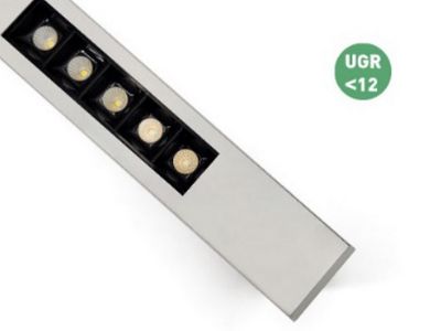 LUZ 15° / 30° / 45° Surface LED Linear Light, 2835 LEDs, 90 lm/W, UGR< 12