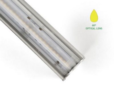 LUZ Suspended LED Light, 60° Optical Lens, 2835 LEDs, 80 lm/W