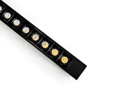 SLIM Series 50° Round In Square Louver Surface Linear Light